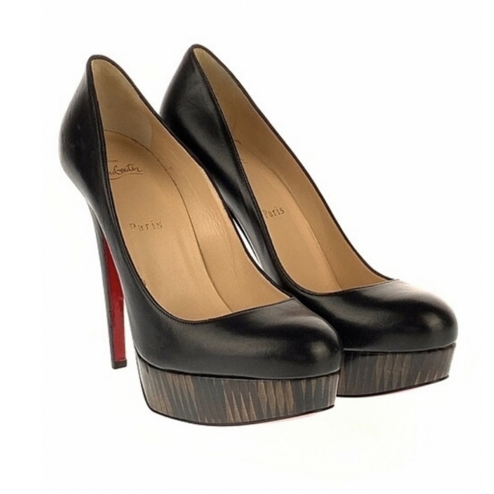 Christian Louboutin Black Leather Heels